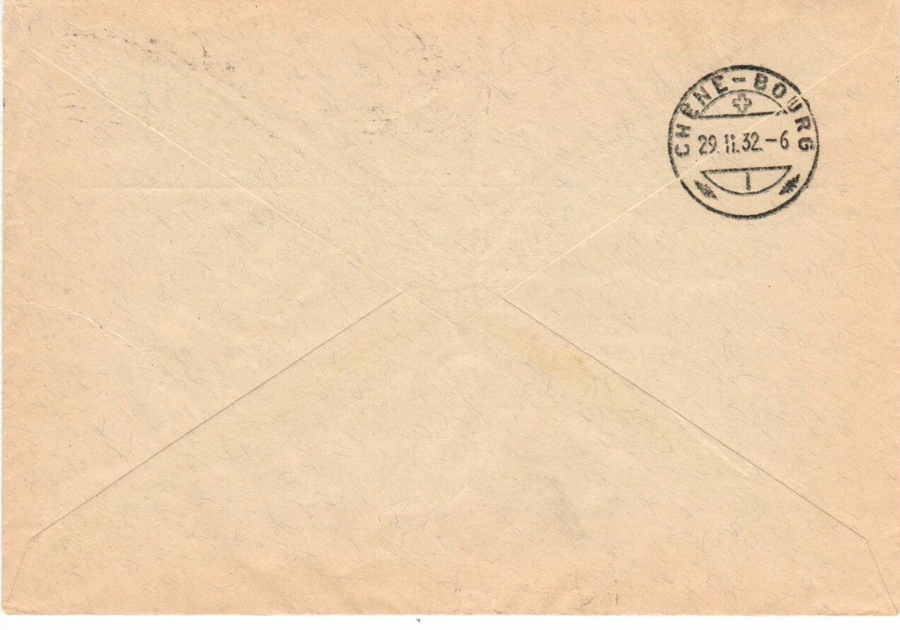 Alle Briefmarken: Brief "IBIS" Genève  1932 – Gebraucht aus Wolhusen von Curver9 1