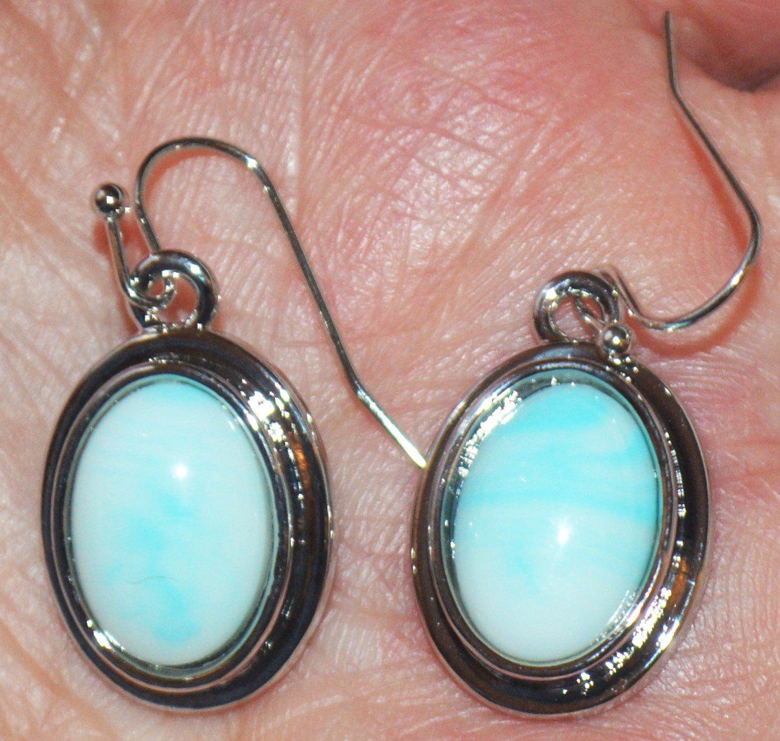 Ohrringe & -stecker: Ohrringe M-146 – Larimar Imitation – Neu und originalverpackt aus Goldiwil (Thun) von han_v5b7