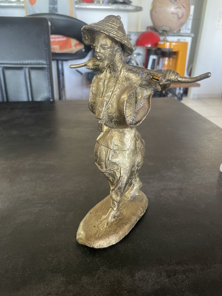 Figuren: Statuette Sage Africain en Bronze Technique Cire Perdue – Gebraucht aus Vallamand von Bricbracbroc82