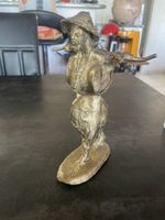 Statuette Sage Africain en Bronze Technique Cire Perdue