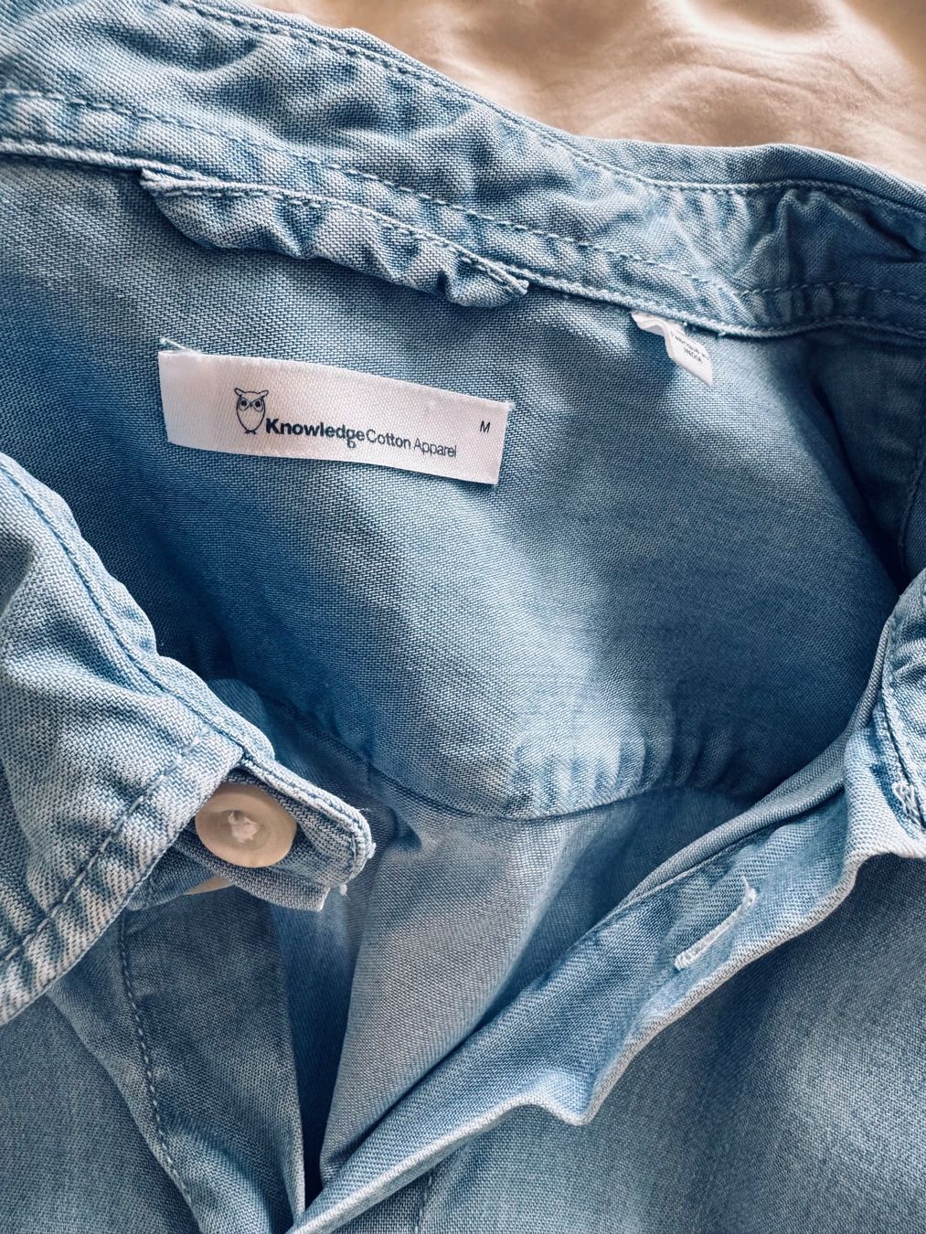 Chemises: KNOWLEDGE COTTON APPAREL Shirt / Hemd Hellblau Gr. M – Neuf (Voir description) à Ennetbaden par DanielCPH 3