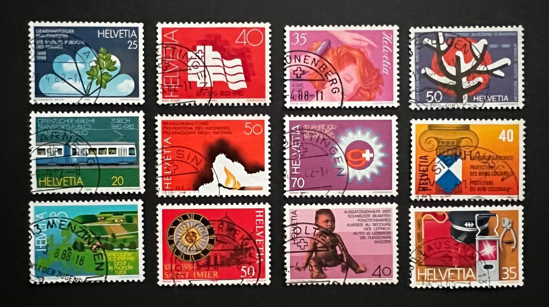 Alle Briefmarken: Diverse CH Marken gestempelt – Neu (gemäss Beschreibung) aus Hünenberg See von wer_5286