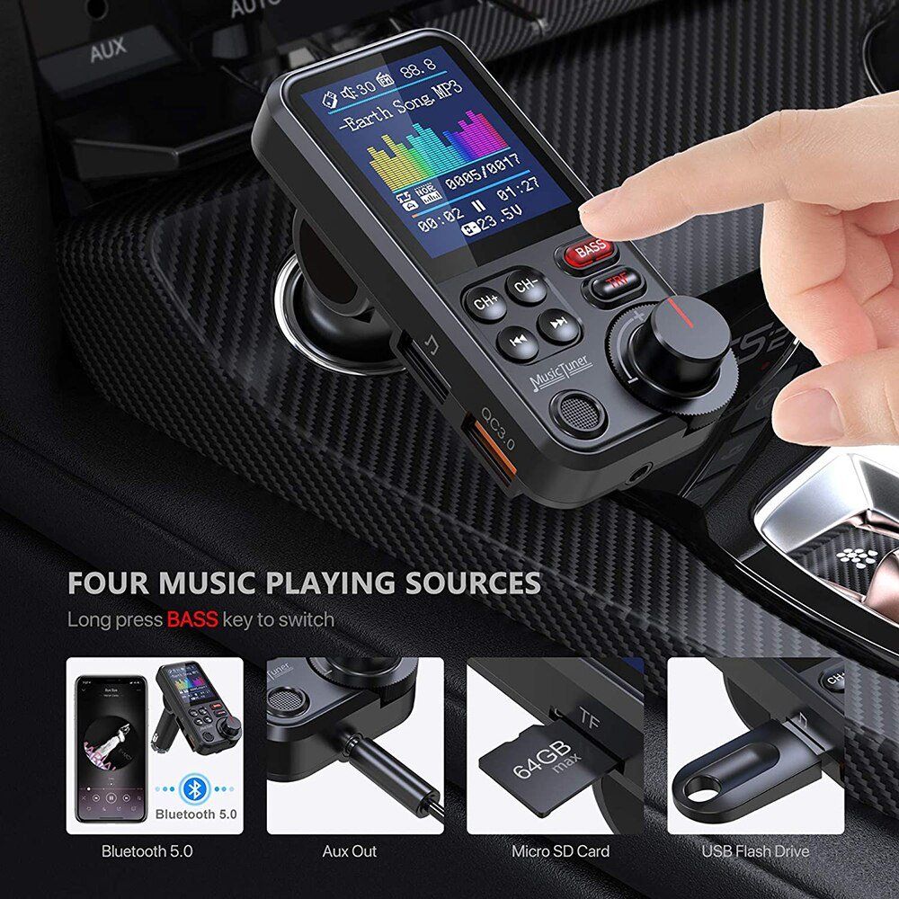 Radios: Bluetooth Transmitter Aux Unterstützt QC3.0 Laden – Neu und originalverpackt aus Unterägeri von RmOnline 5