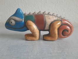 Bunter Keramik Leguan