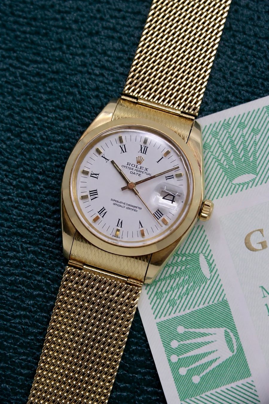 Rolex Uhren: Rolex Date '14k' Milanese – Gebraucht aus Zürich von Lazulivintagewatches
