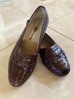 Damen Mokassins Bottega Veneta Leder Gr. 8 braun
