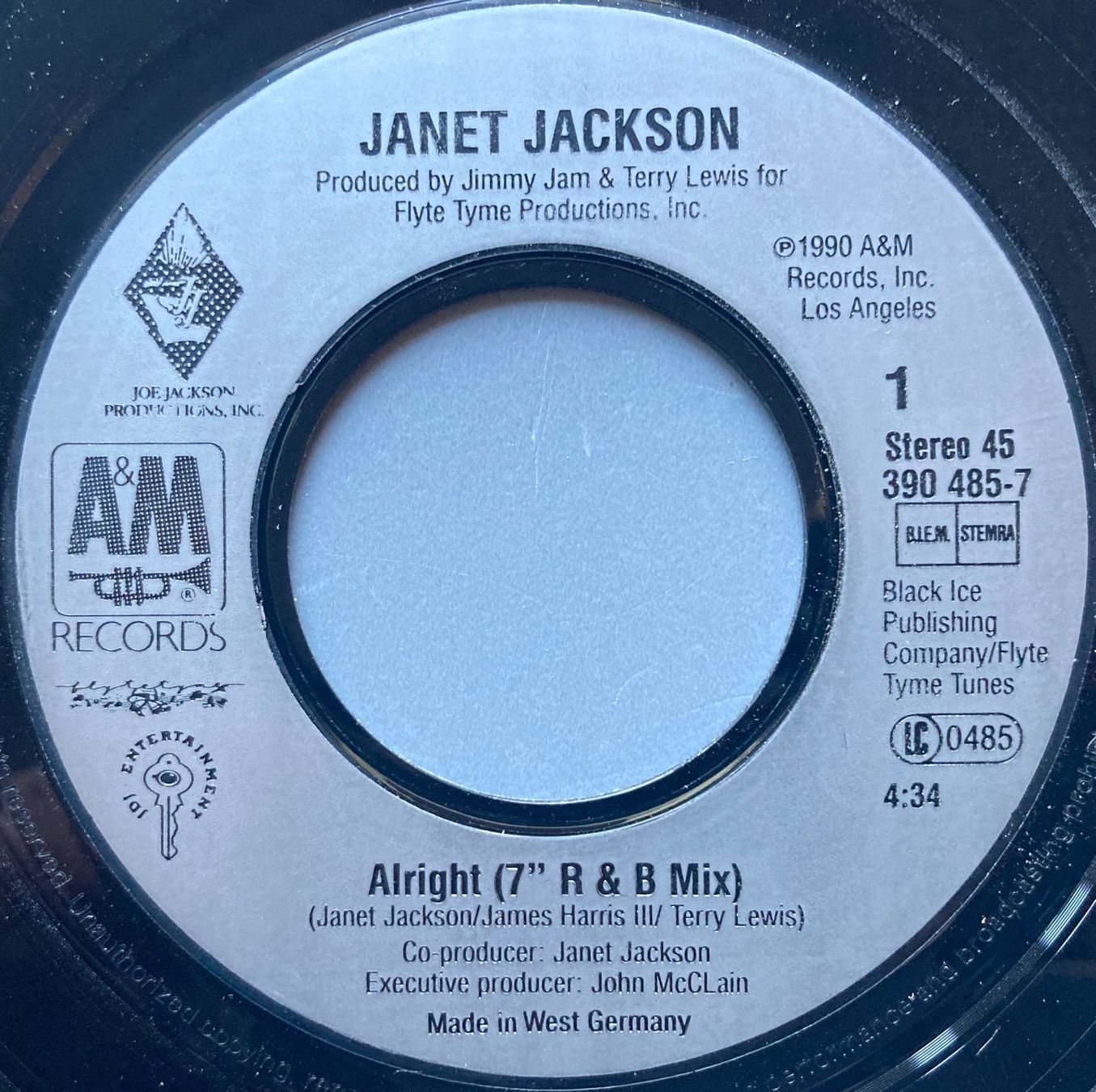 Schallplatten: JANET JACKSON - ALRIGHT – Gebraucht aus Poliez-Pittet von Newtown-Records 2