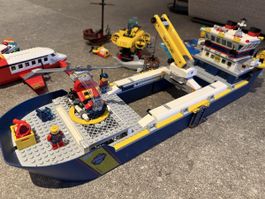 Lego Sets (Meeresforschungsschiff und Flugzeug - & hafen)