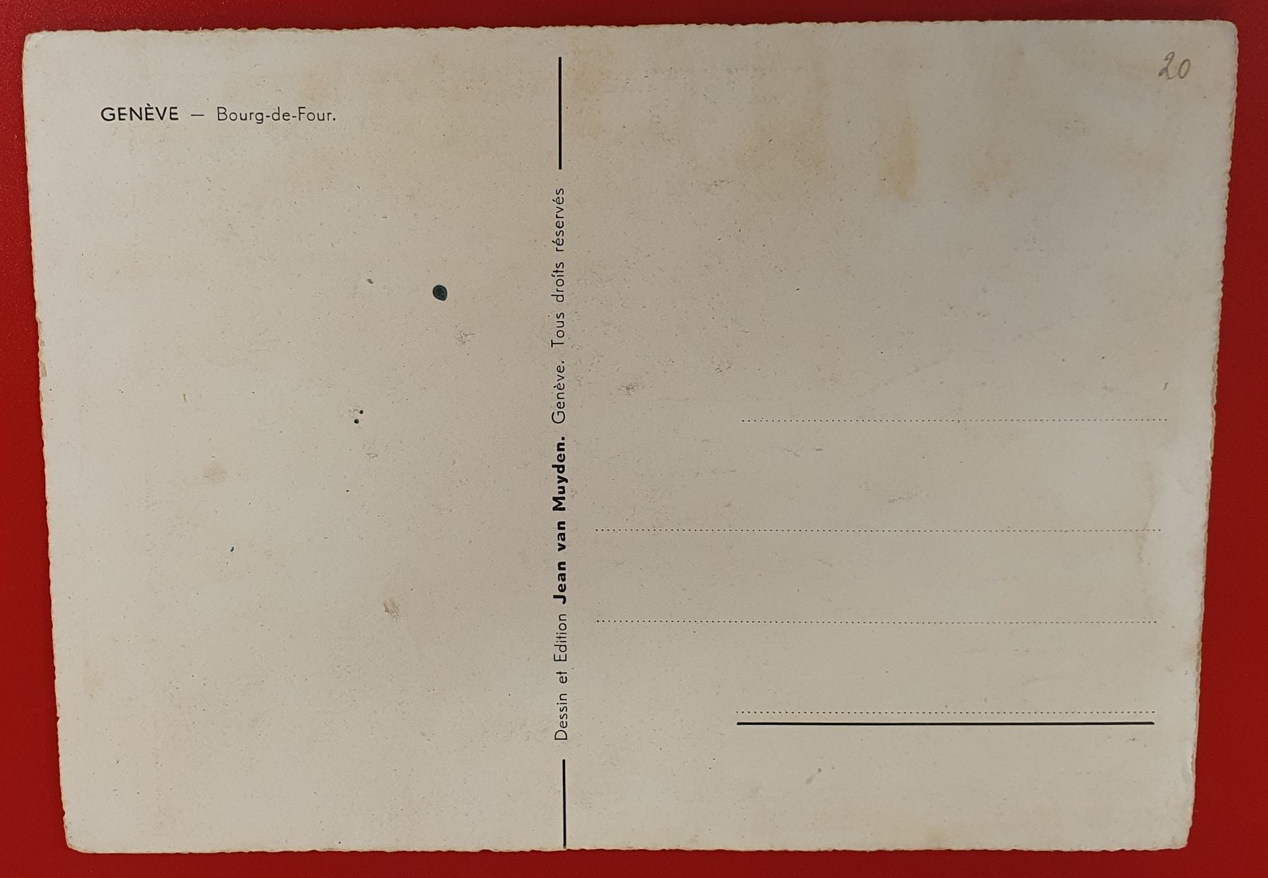 Cartoline postali: GENÈVE Bourg-de-Four. – Usato da Kreuzlingen venduto da Rschweiz1 1