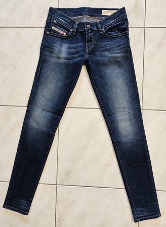 Diesel Getlegg Damen Jeans W28 L34 – Dunkelblau– Slim Skinny