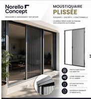 Moustiquaires plissées sur mesure