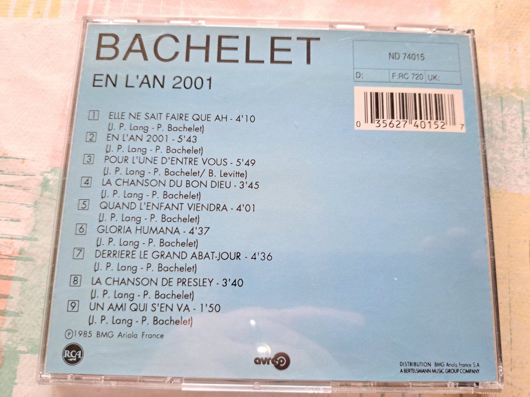 CD: Cd bachelet - En l'an 2001  – Usato da Pully venduto da bro_n52j 1