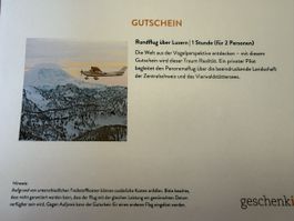 Gutschein Rundflug für 2 Personen, 1 Std.