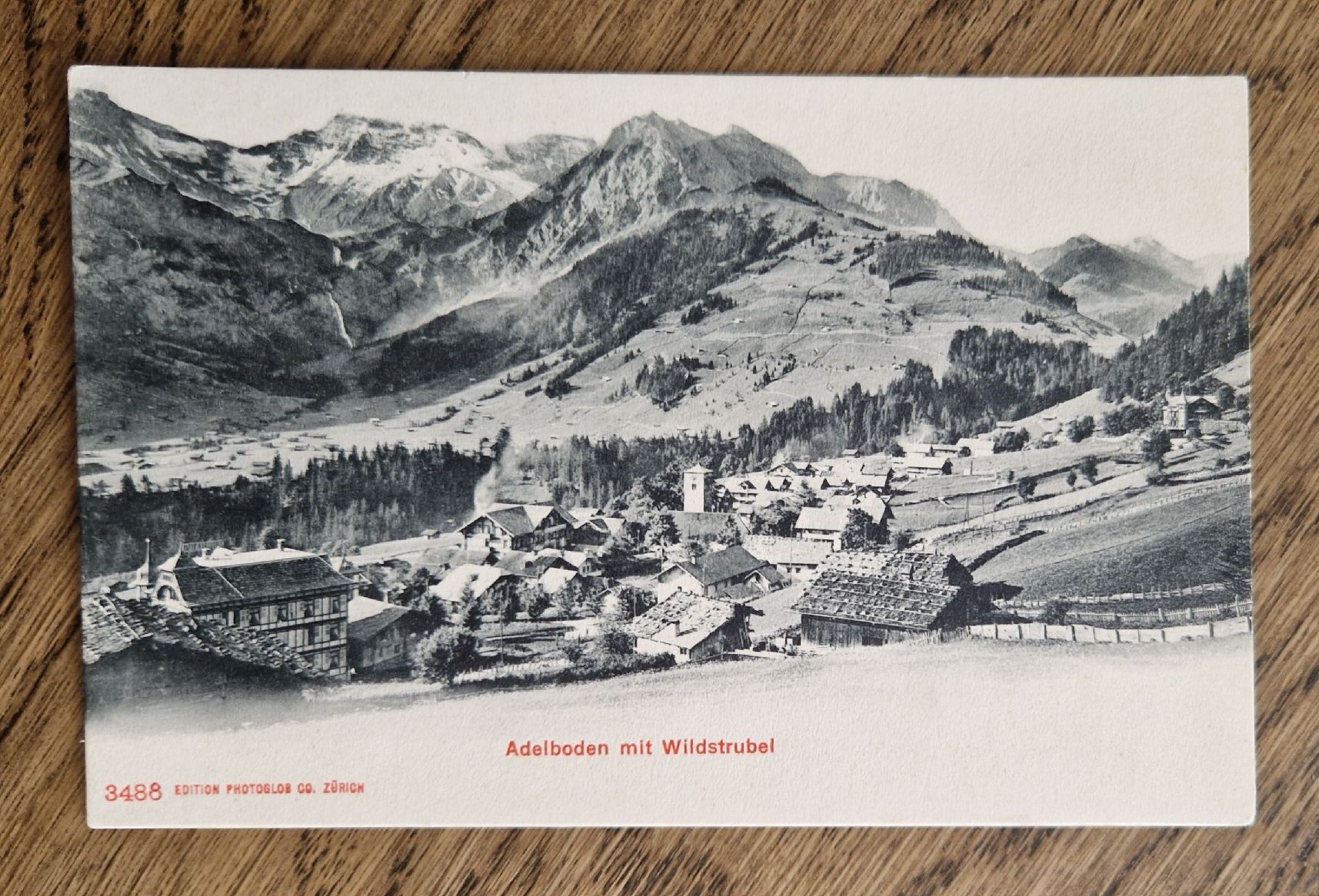 Cartoline postali: Adelboden mit Wildstrubel – Usato da Ebikon venduto da Donar50