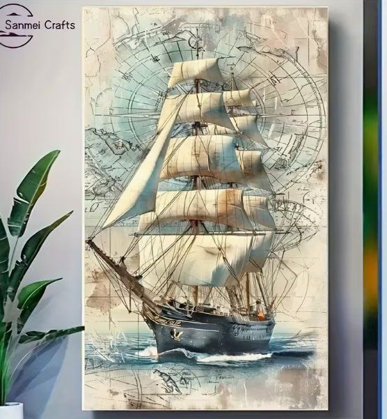 Kit bricolage: Diamond Painting Segelschiff – Nuovo e nell'imballaggio originale da Obergösgen venduto da Diamond-Painting 2