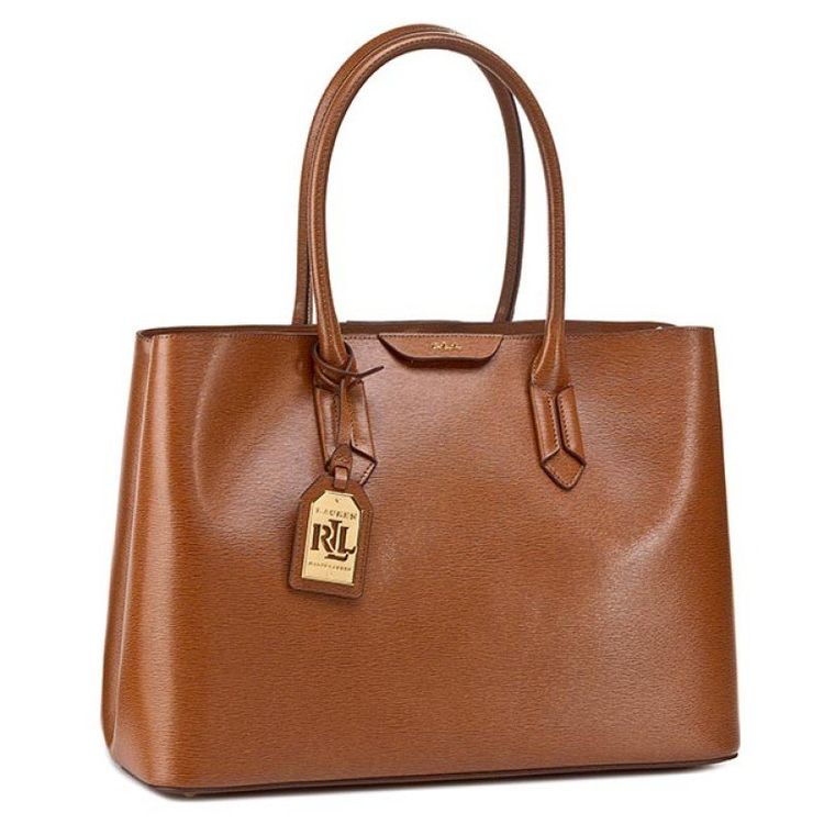Neue Ralph Laurent Tate City Tote Bag Cognac (Neu und originalverpackt ...