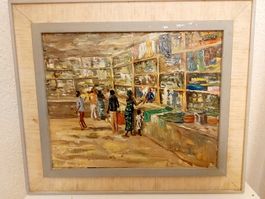 Antikes Oelgemaelde 25cmx29cm Joseph Malala