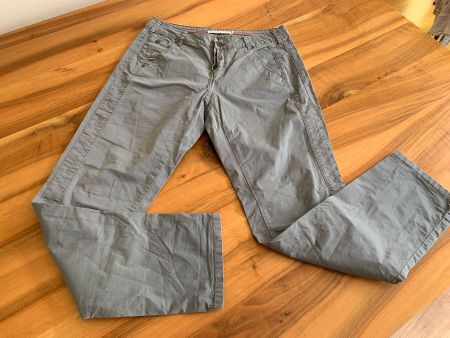 NILE ATELIER leichte graue Sommerhose Gr. S
