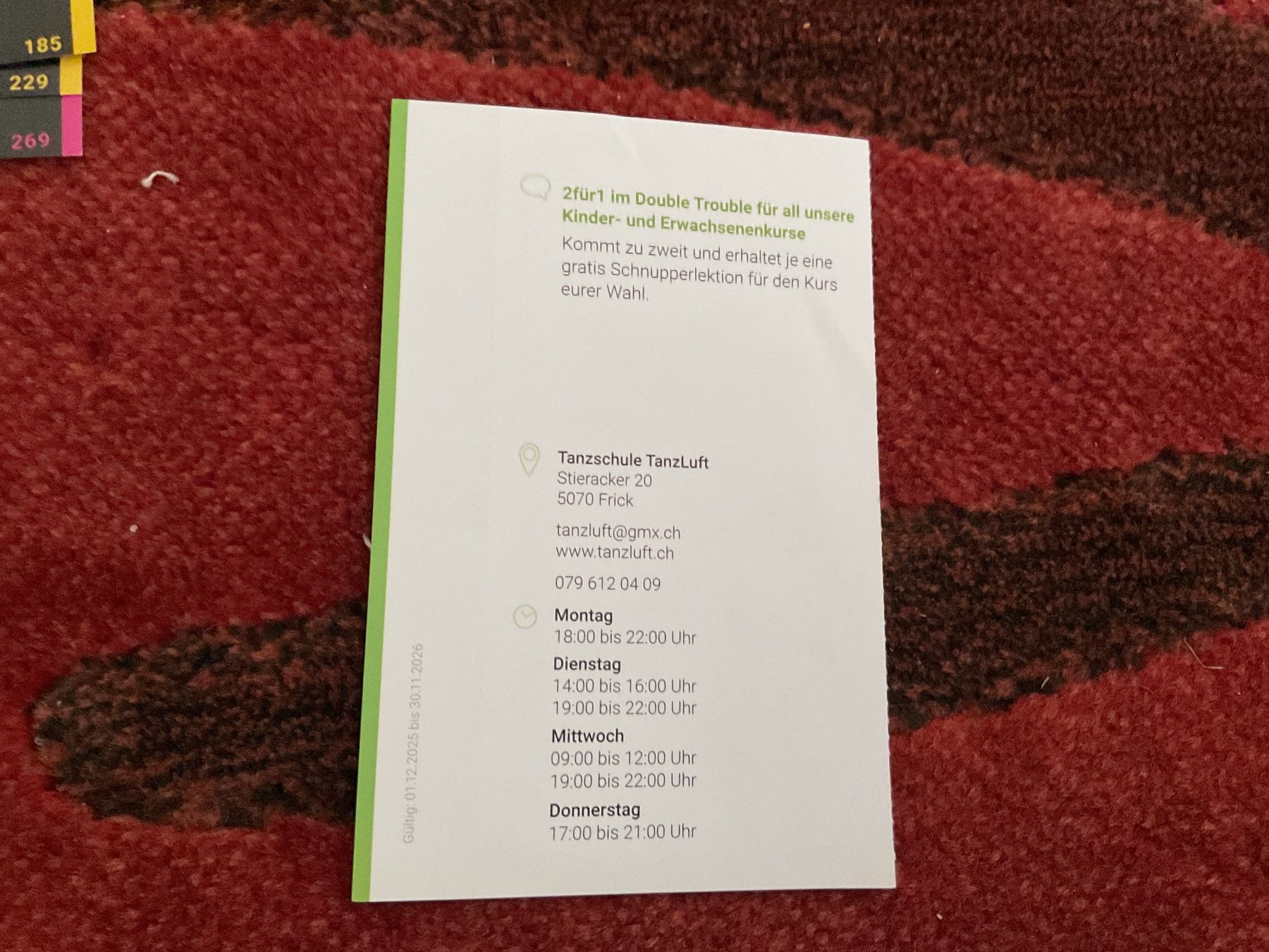 Buoni: 7 bons de réduction à Frick – Nuovo (secondo la descrizione) da Düdingen venduto da Yellow 6