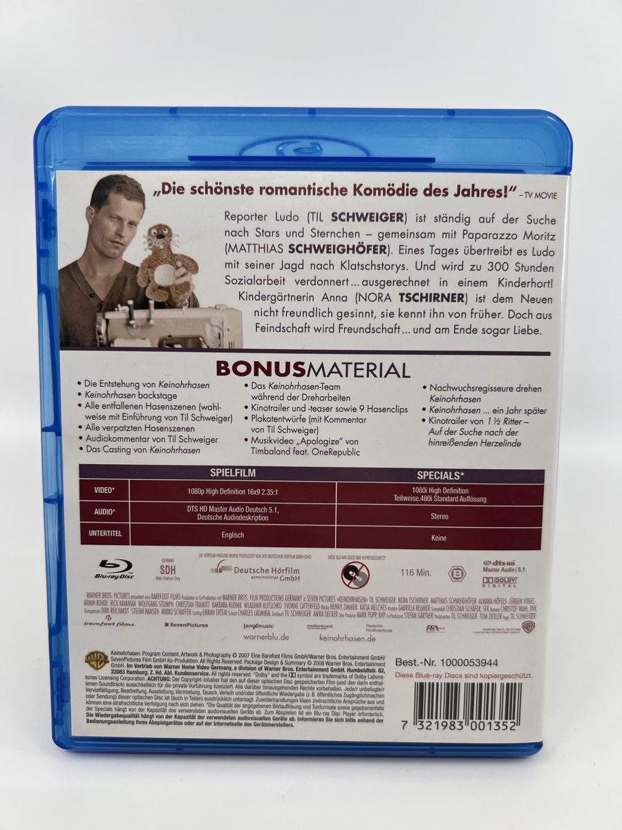 Tutti i DVDs: KeinOhrHasen - Blu-ray 2-Disc Edition - Til Schweiger – Usato da Steffisburg venduto da MEB-Trade 1