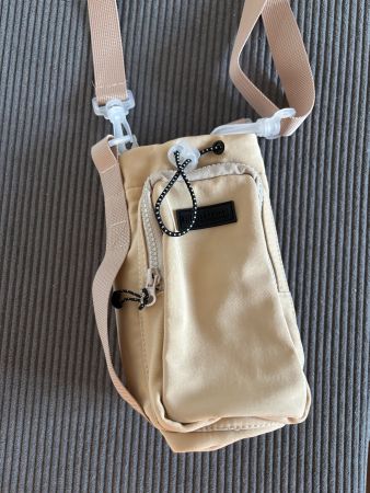 Trinkflaschen-Tasche / Flaschenhalter Crossbody Beige