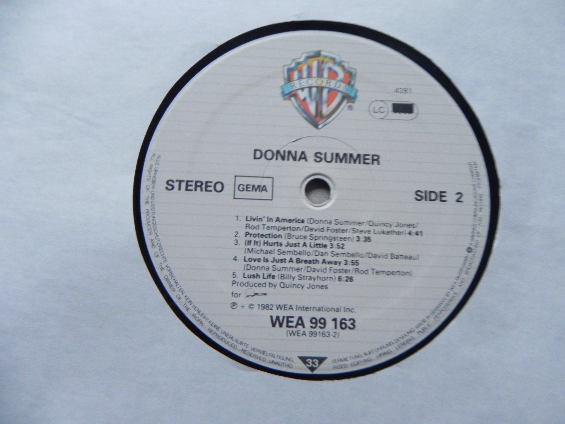 Dischi in vinile: LP USA Soul Disco Donna Summer 1982 – Usato da Siebnen venduto da krimsie 5