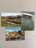 3x SAURER Postkarten Ansichtskarten PTT Postauto