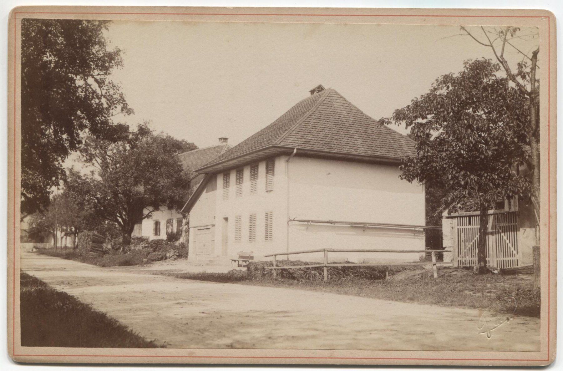 Cartoline postali: BIRRENLAUF AG 1899 Schulhaus – Usato da Wil SG venduto da Clanx