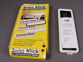 SWISS KLICK Fix- und Wechselnummer-Rahmen