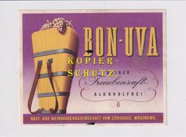 Etikette - Bon-Uva (reiner Traubensaft, alkoholfrei) /bd