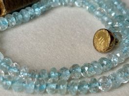 Collier mit echten Apatit, 42 cm