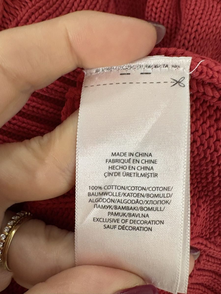 Polo Ralph Lauren Pullover & Sweatshirts: Polo Ralph Lauren Pullover Gr. M rot Baumwolle Zopfmuster – Gebraucht aus Regensdorf von secondchancefashion 6