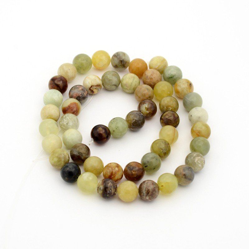 Pietre preziose: Jade xiuyan Perlen 4mm, 1 Strang – Nuovo (secondo la descrizione) da Alpnachstad venduto da perlengaby 1