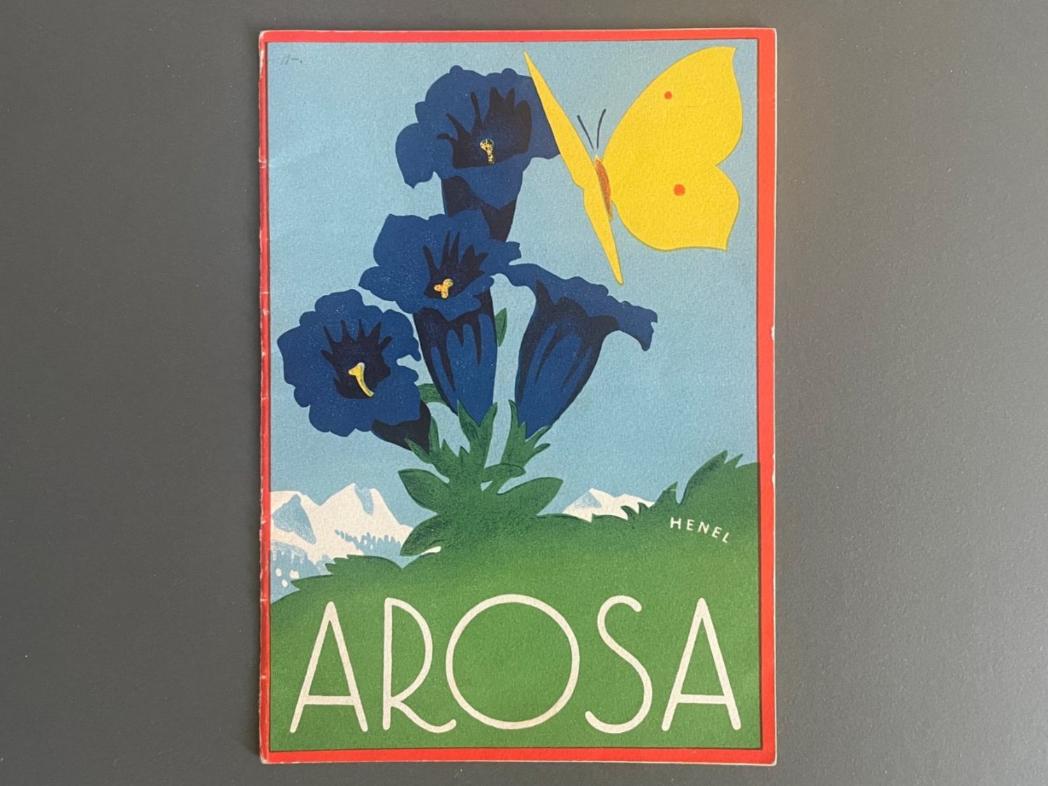 Documenti: Prospekt Arosa Graubünden / Umschlag E. Henel – Usato da Luzern venduto da oh_08
