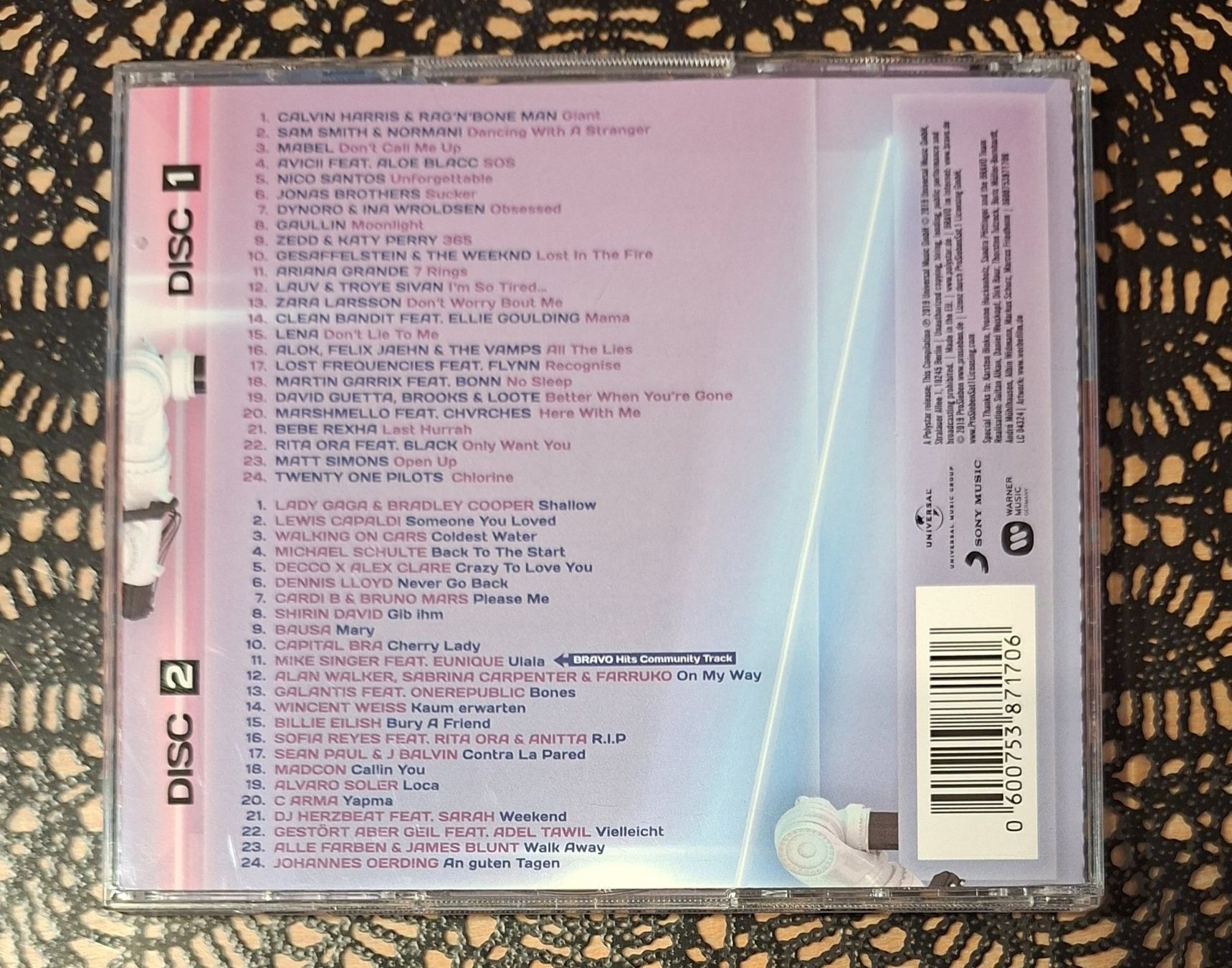 CD: Bravo Hits 105, Doppel CD, 2019, Hit Compilation, Sampler – Usato da Amriswil venduto da Celini3 1