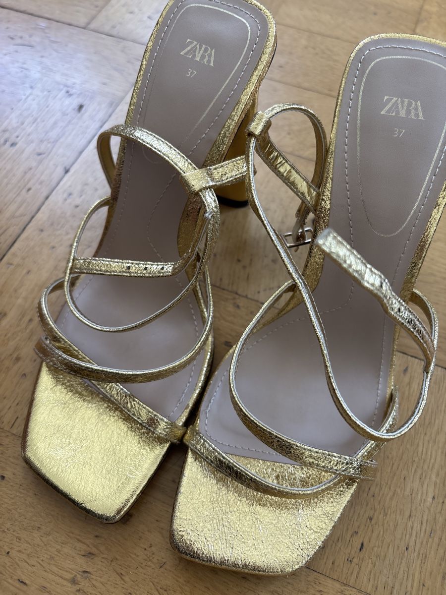 Zara Scarpe da donna: Zara Gold Heels, Size 37 – Usato da Zürich venduto da Rosa21 5