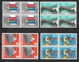 Werbemarken Viererblockserie 328 - 331 ** 27.2.1957