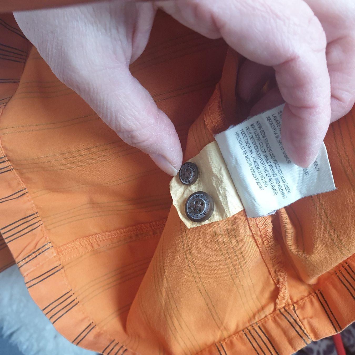 Bogner Chemisiers: Bogner Jeans freche Bluse in Orange, Gr. 40 – D'occasion à Frenkendorf par Chrigeli01 5