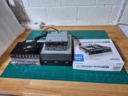 PC-Zubehör (Card-Reader, DVD RW-Recorder, 8-Port Switch)