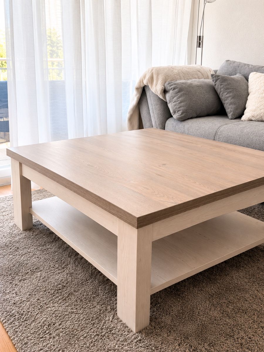 Tische: Couchtisch Holz 90×90 cm – Neu (gemäss Beschreibung) aus Rupperswil von pol_kl8k
