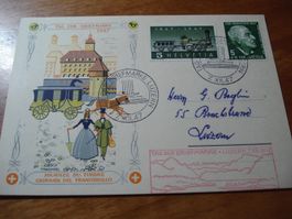 Karte Tag der Briefmarke 1947, Luzern, zusätzlicher Sonder-o