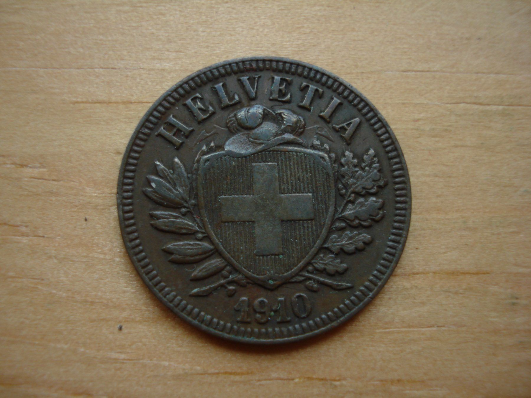Tutti le monete: (Z2) 2 Rappen 1910 VZ – Usato da Erlach venduto da Net-Coins