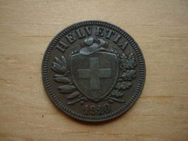 (Z2) 2 Rappen 1910 VZ