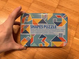 Formen Puzzle Tangram, Holzspielzeug, ab 3 Jahren, Neuwertig