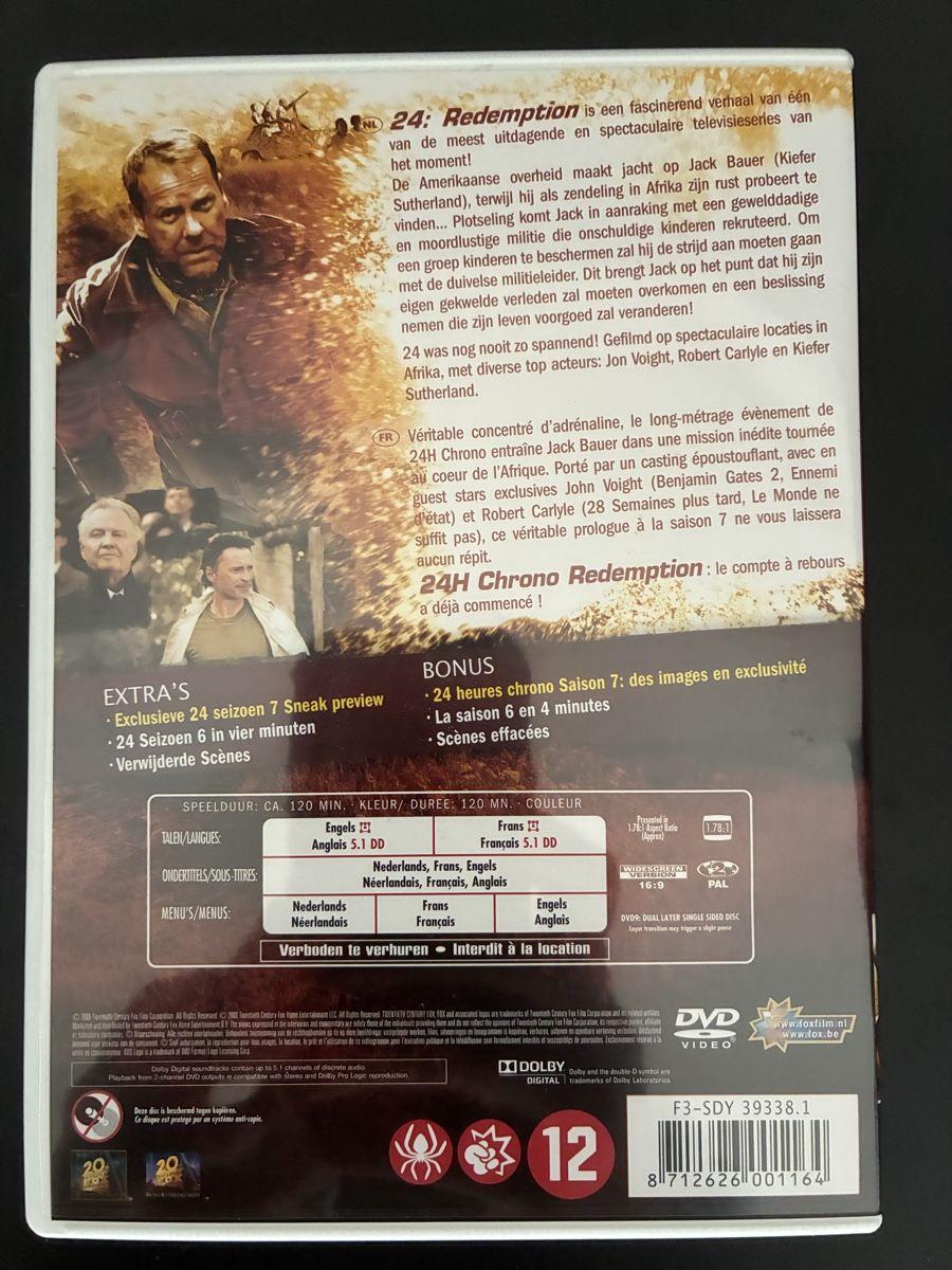 Tutti i DVDs: DVD 24 Redemption – Usato da Neyruz FR venduto da Shcc17 1