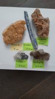 Seltene Hübnerit Stufe + 4 Mineralien, Schatzkiste 21