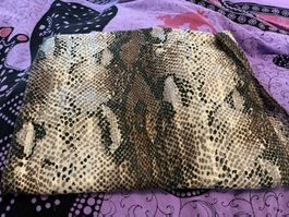Schicker Schal  Schlangenprint Beige Braun Damen