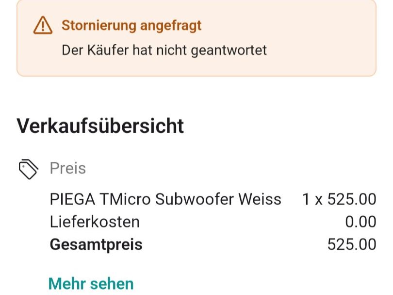 Piega Haut-parleurs: PIEGA TMicro Subwoofer Weiss – D'occasion à Uznach par Kev_le_Chef 4