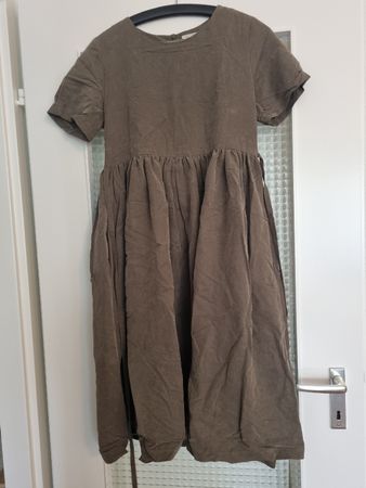 Robe Chereshnya kaki manches courtes taille XS