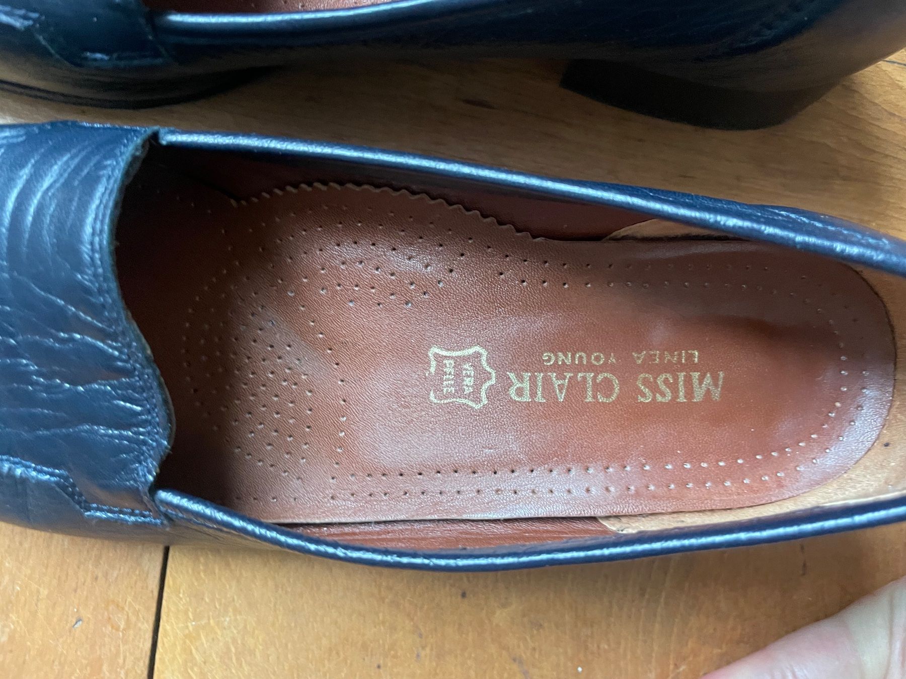 Damenschuhe: Bequeme Halbschuhe mitternachtsblaues Leder Grösse 37,5 – Gebraucht aus Bern von Velvetmoon 4
